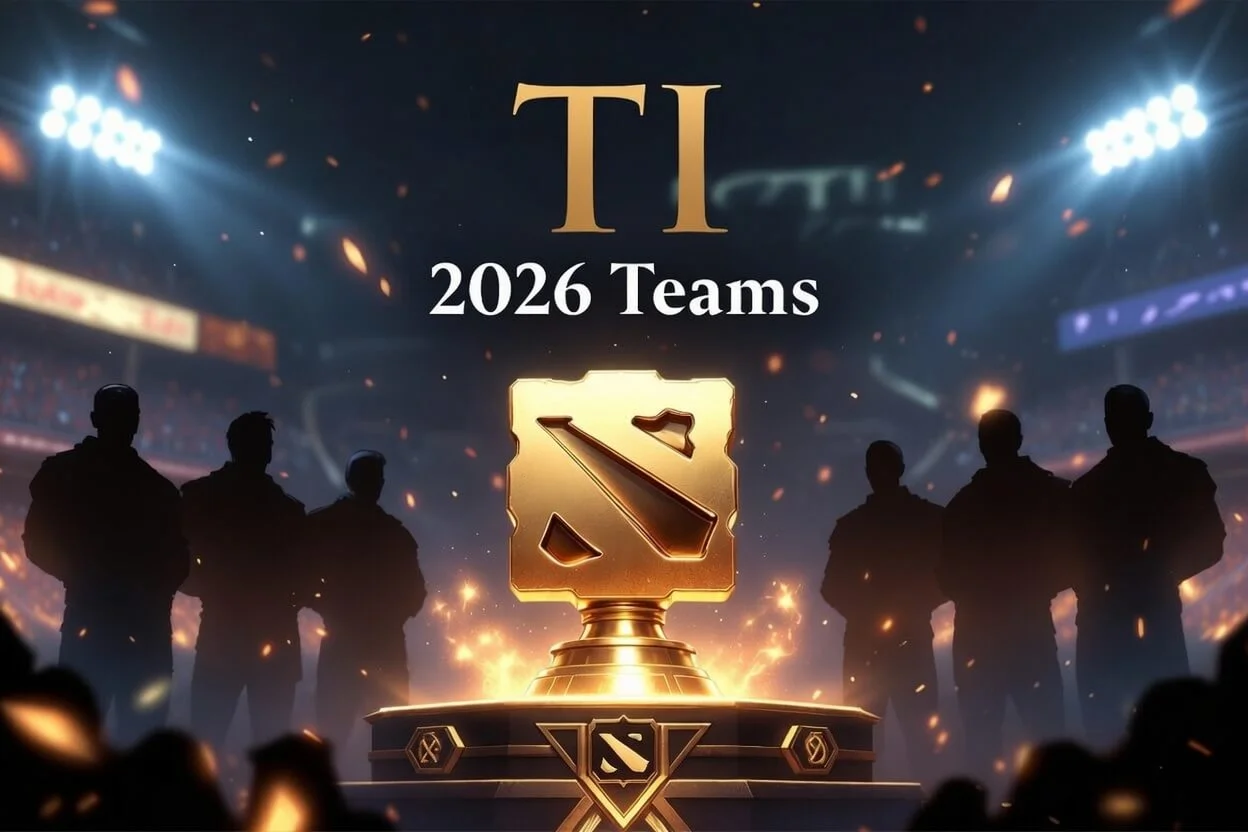 TI 2026 teams overview showing direct invites and qualified rosters for Shanghai